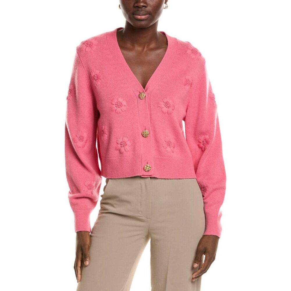 Marc Cain Womens  Wool & Cashmere-Blend Cardigan, Pink